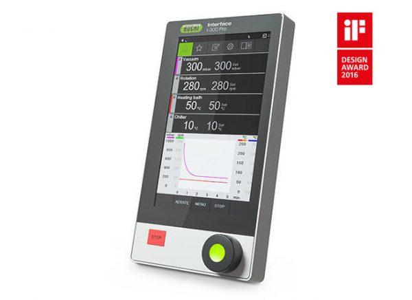 Interface I-300 Pro Control central con pantalla táctil, registro y gráficos - Buchi